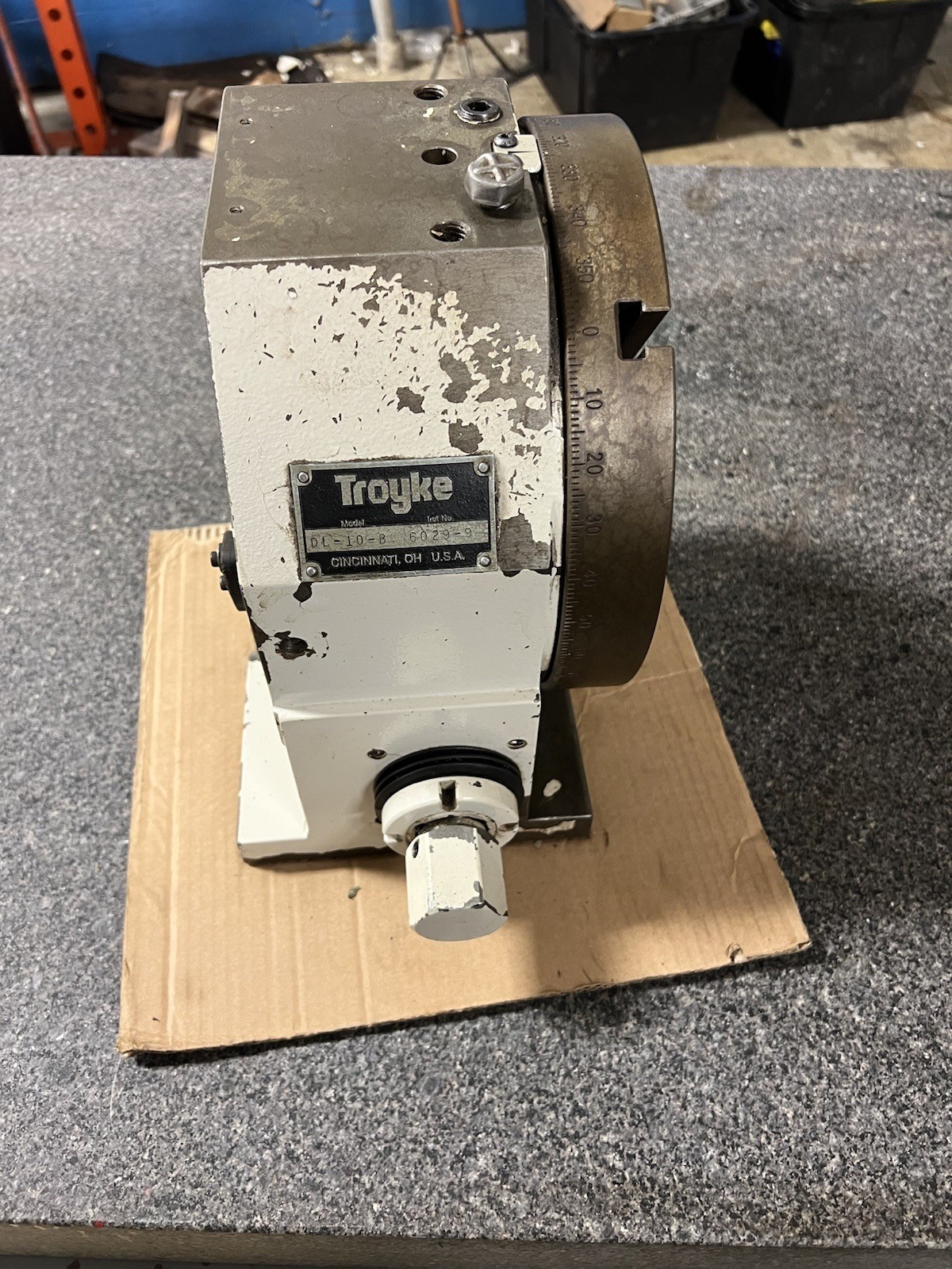 troyke DL-10-B 4th axis (missing Controller/motor) 7” Center 10” Table Cnc Mill
