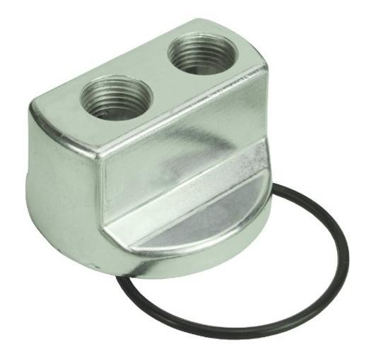 Derale 15706 Engine Spin-On Adapter, Silver