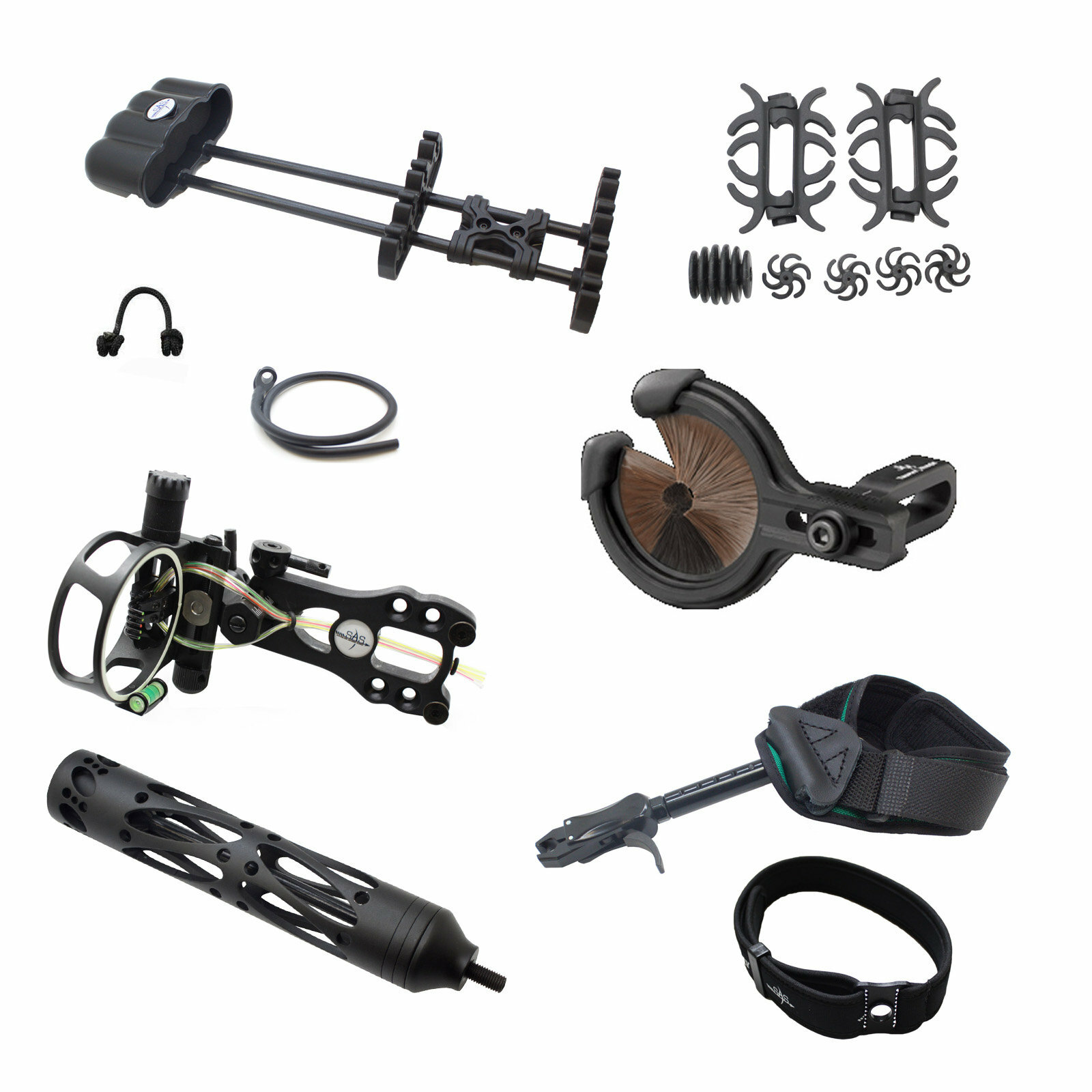 SAS Feud 25-70 Lbs Compound Bow Pro Package Fully Loaded Hunting Ready Combo