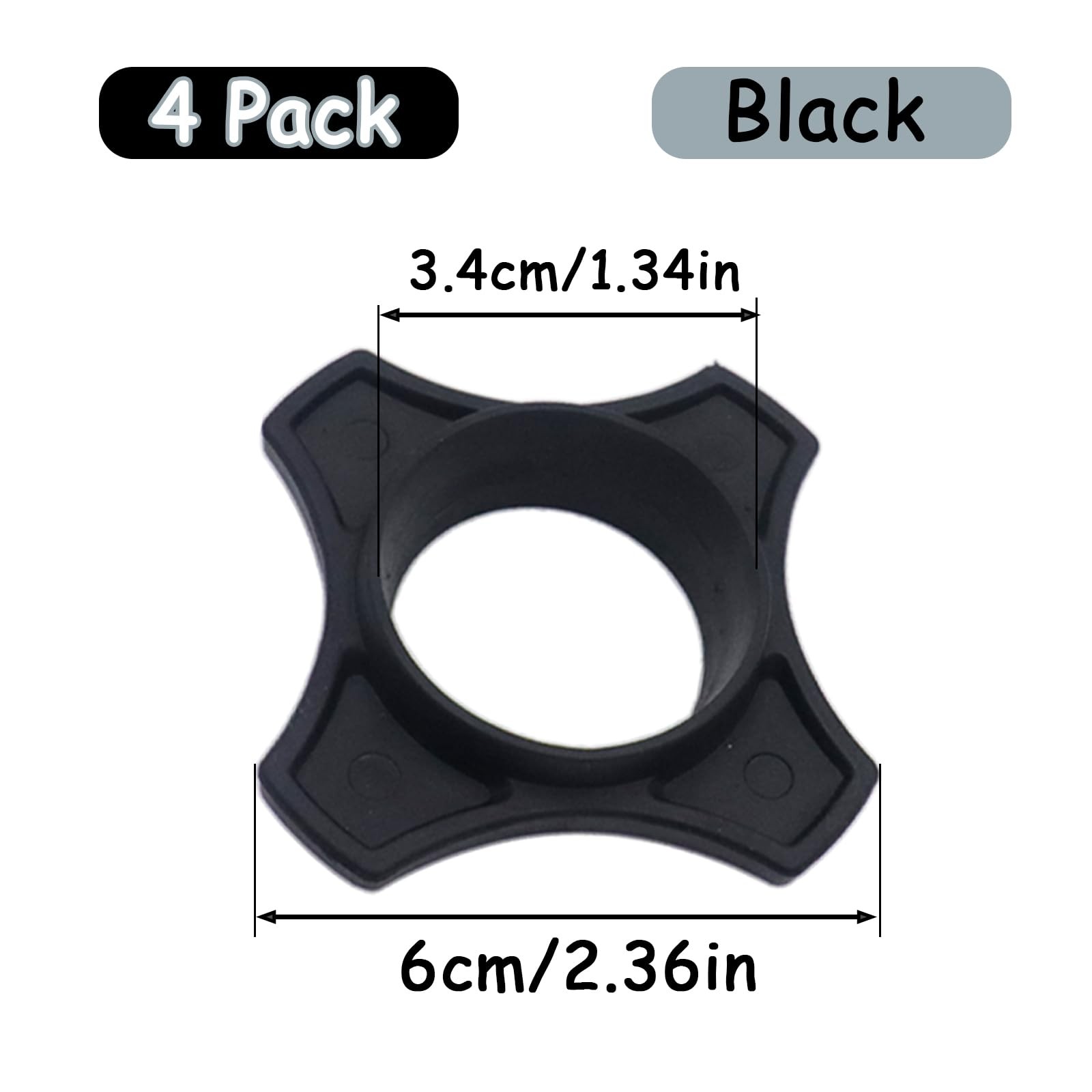 4 Pack Reusable Wireless Microphone Protection Rings, Anti-Rolling Silicone H...