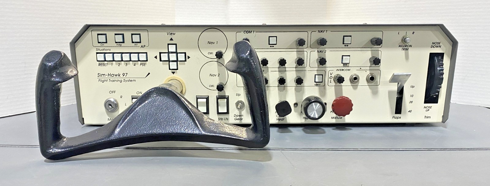 Control Vision Sim-Hawk 97 Flight Training System Panel Unit Power Tested Read