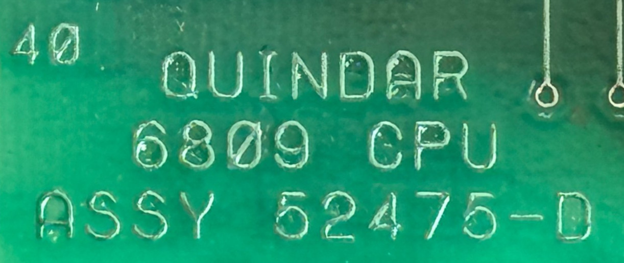 USED Quindar 52475-D Circuit Board