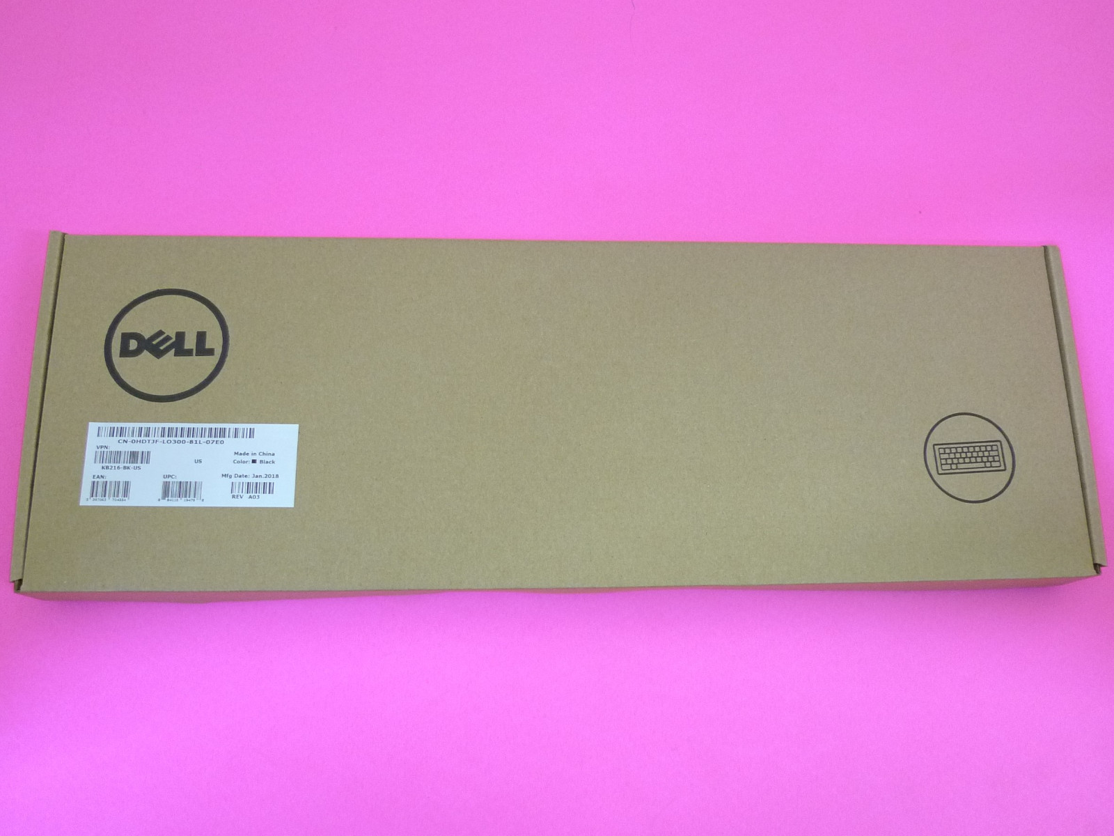 NEW Genuine Dell USB Wired Multimedia English Keyboard HDTJF