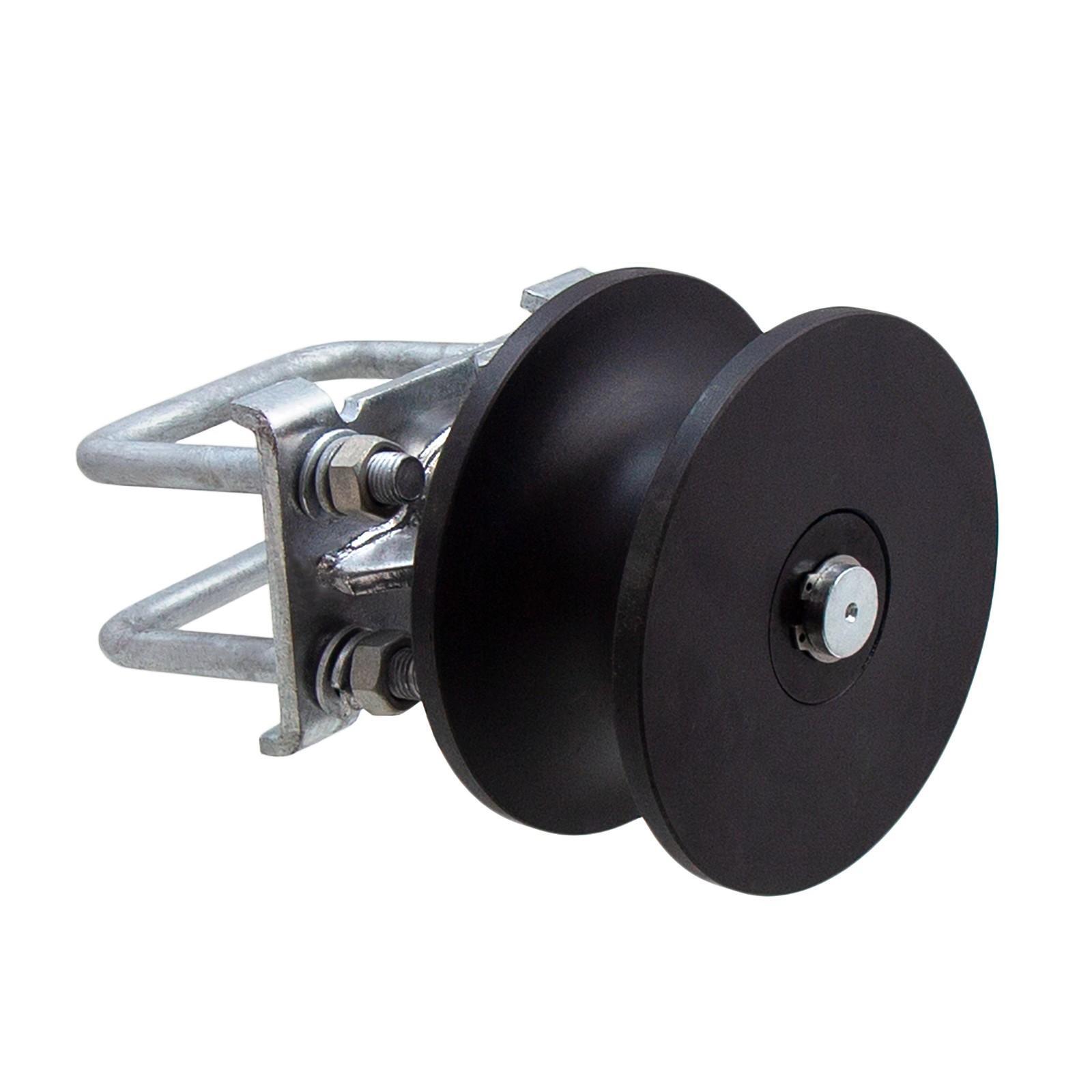 (4-Pack) 4" Square Post x 2 1/2" Round Gate Frame Nylon Cantilever Gate Roller