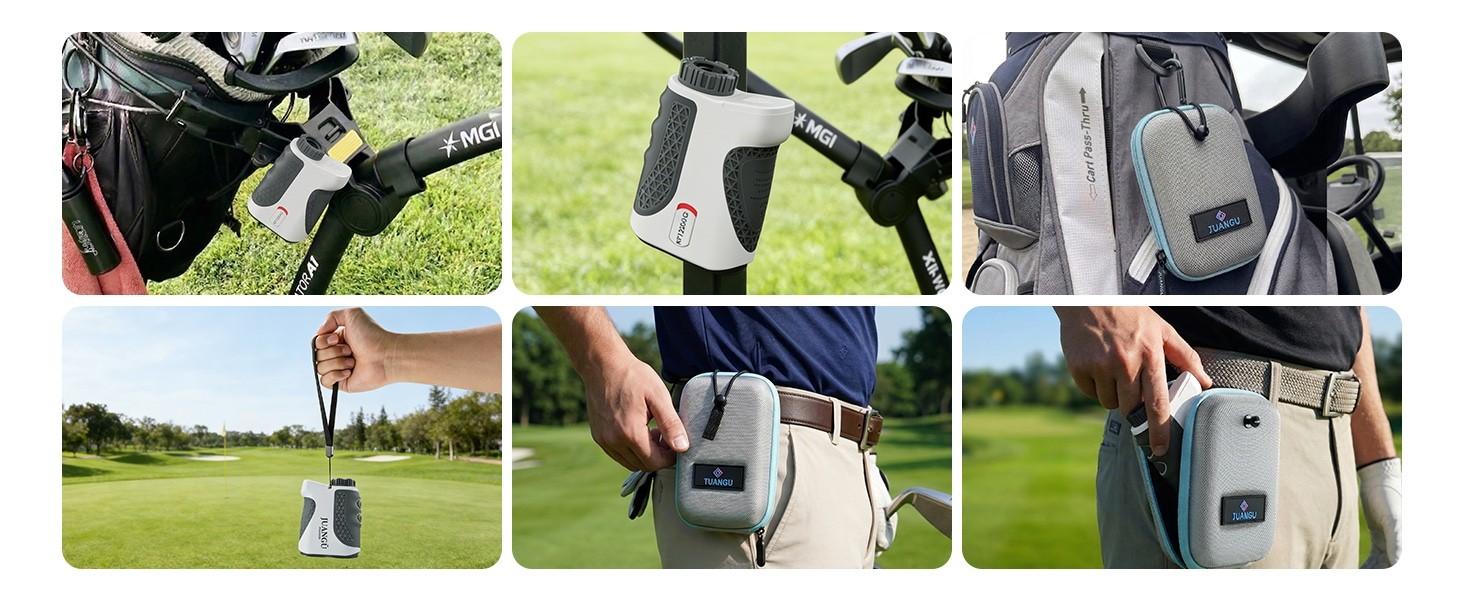 (NEW) Golf Range Finder with Slope, 1200 Yard Range, 7X Magnification, Flag Lock