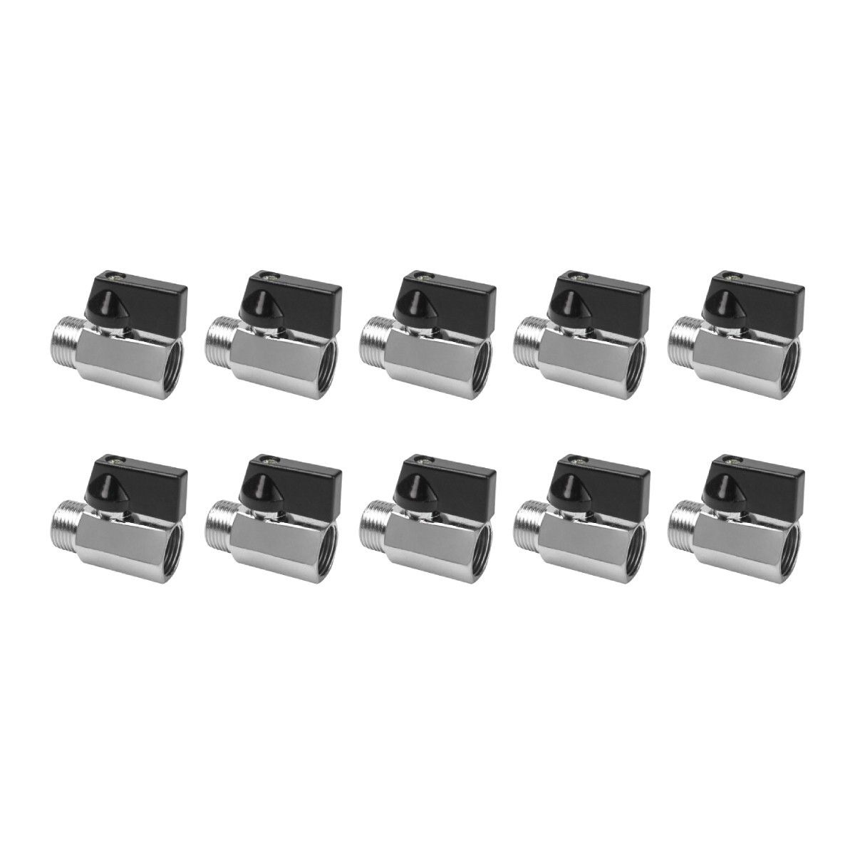 10 pcs Mini 1/2" Male 1/2" Female NPT Brass Ball Shut Off Valve Water Air Fluid
