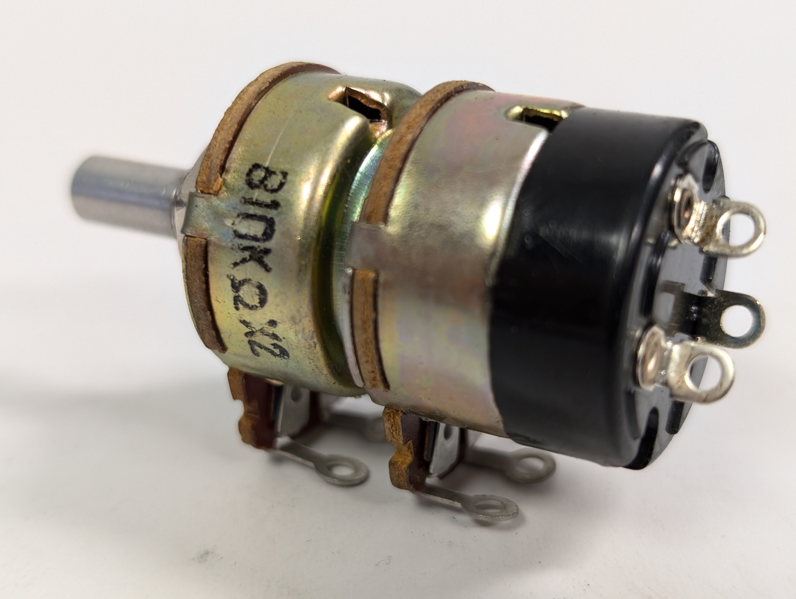 AUDIO TAPER DUAL 10K POTENTIOMETER w/SWITCH