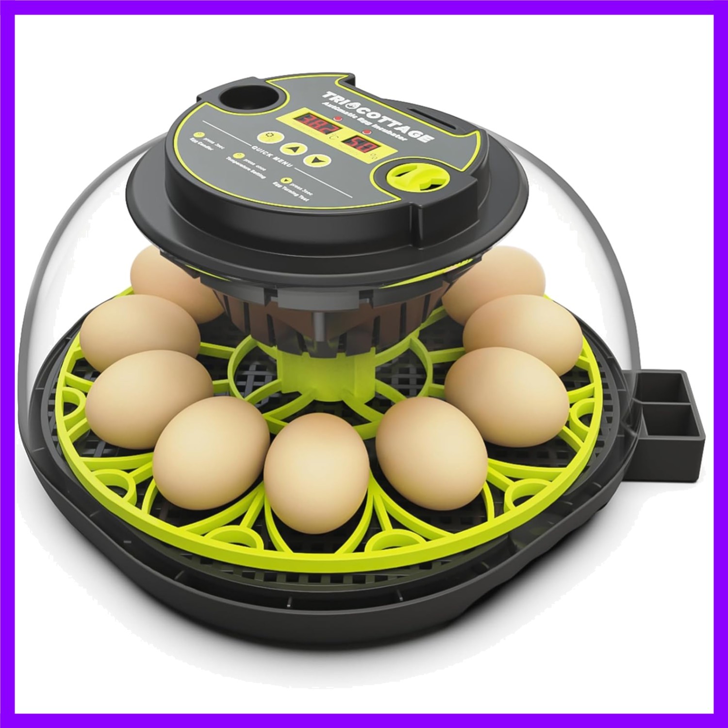 Incubators for Hatching Eggs, Egg Incubator with Automatic Egg Turning and Humid