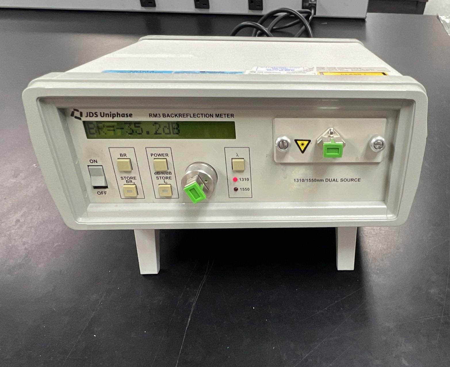 JDS Uniphase RM3 Backreflection Meter 1310/1550nm SC Benchtop -32.4 dB