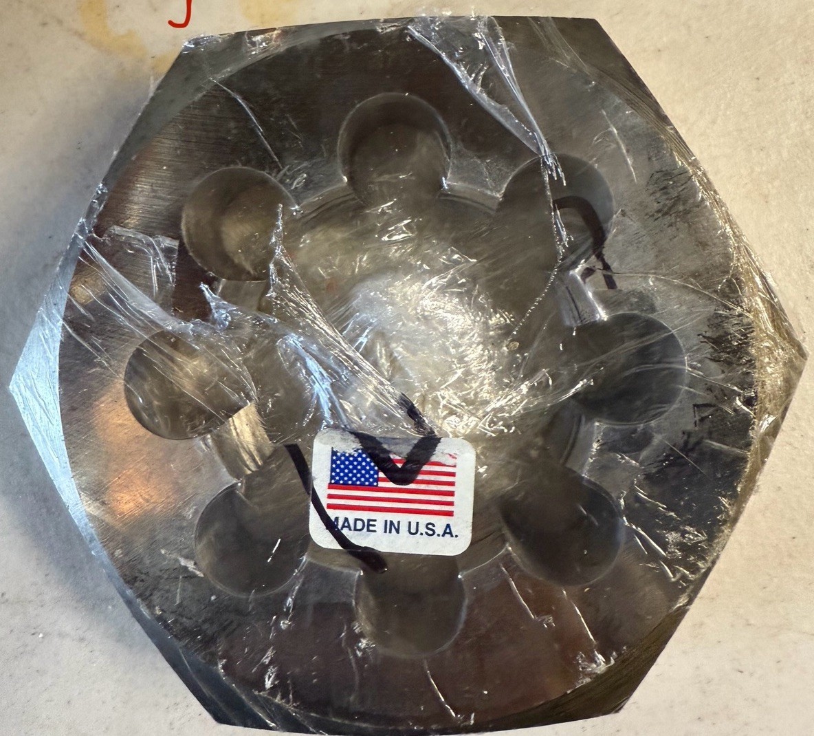 Widell Hex Rethreading Die: 2-3/8-12, Right Hand, Carbon Steel Brand New