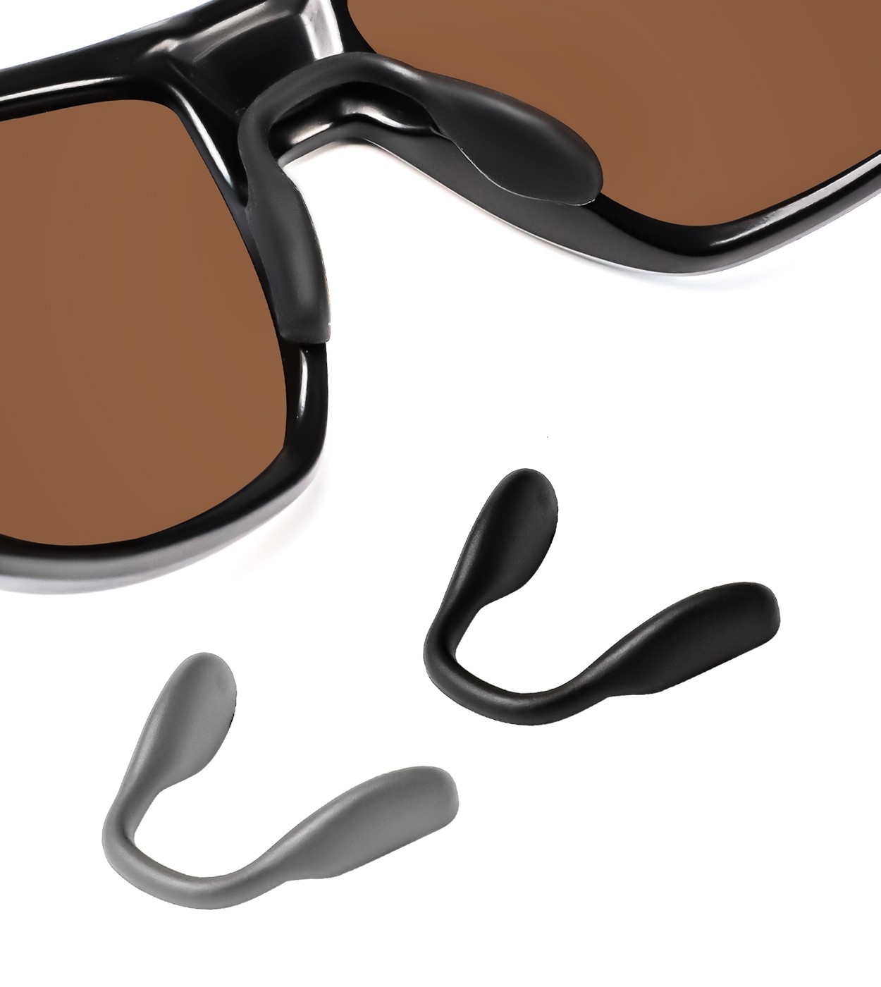 Black Replacement Nose Pads for Oakley Crossrange OO9361 Non-Slip Nose Pieces