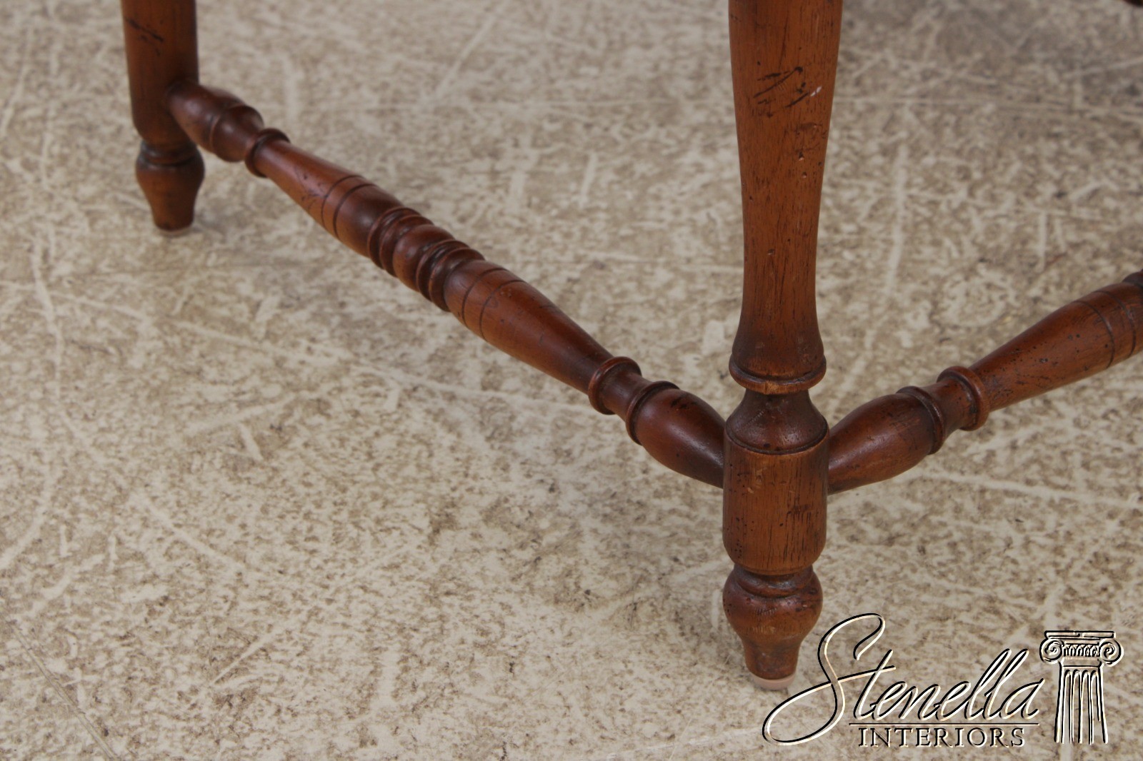 72704: Country French Rush Seat Bench