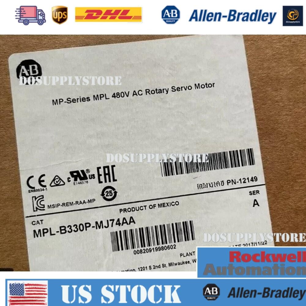 Sealed Allen Bradley servo motor MPL-B330P-MJ74AA Shipping US Free Tax