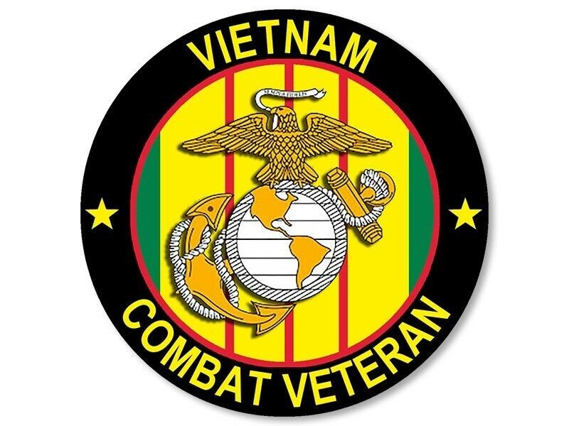 Vietnam Combat Vet 3" decal / FREE SHIPPING / Buy 2 Get 1 FREE
