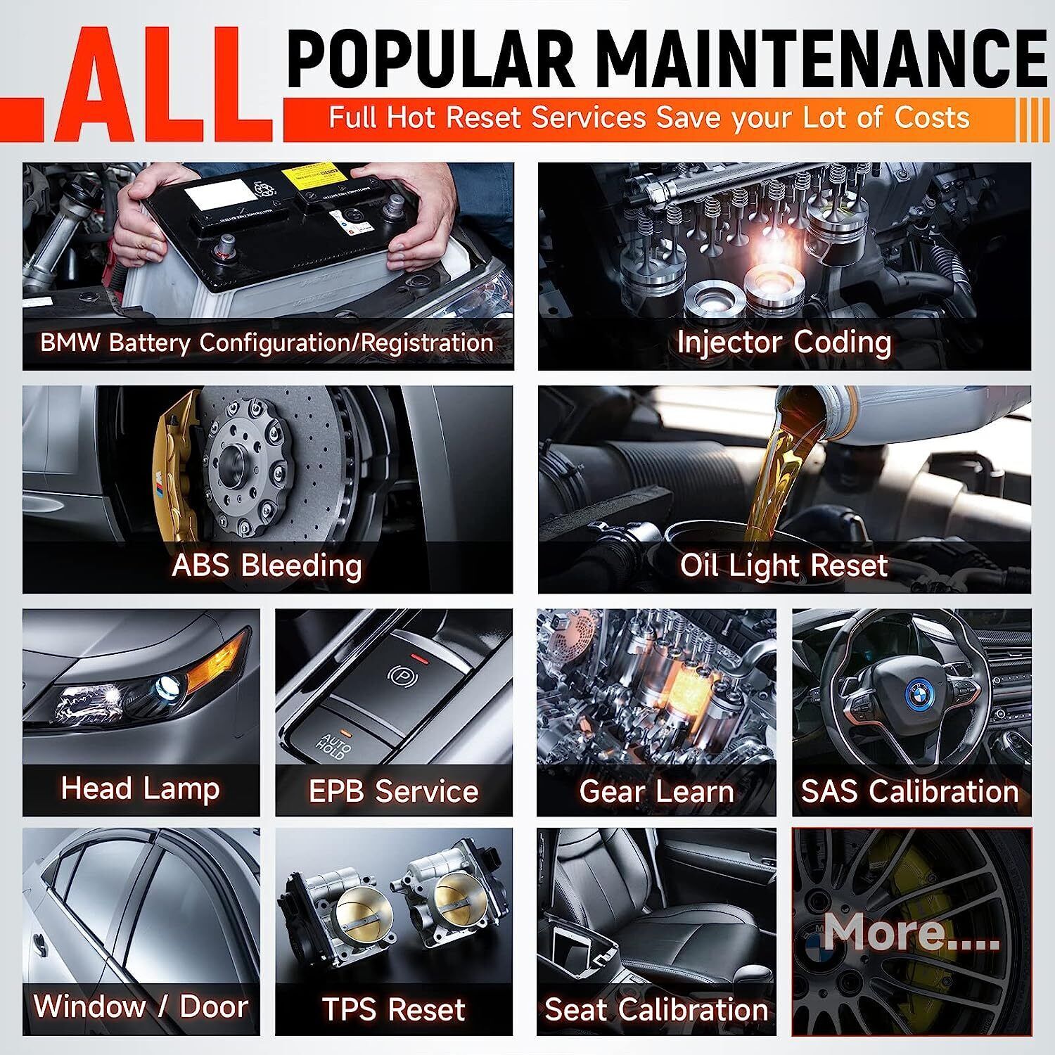 FOXWELL NT710 for Ferrari Bidirectional OBD2 Diagnostic Scanner ECU Coding TPMS
