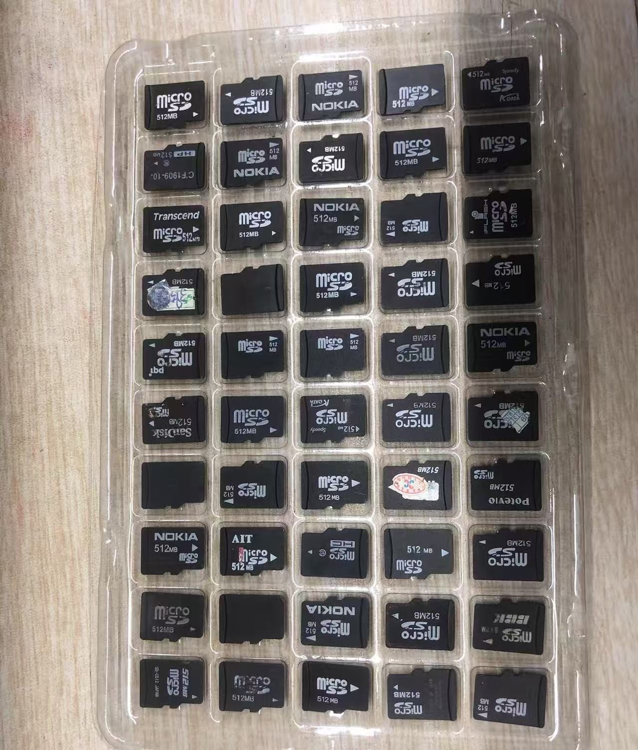 100pcs wholesale 256MB TF SD Cards Flash Memory Mixed BRAND