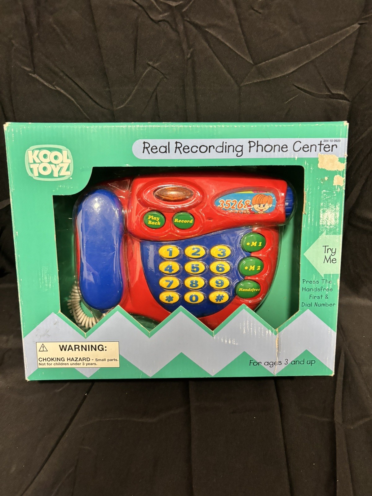 Kool Toyz Real Recording Phone Center Kids Toy In Original Box - Works