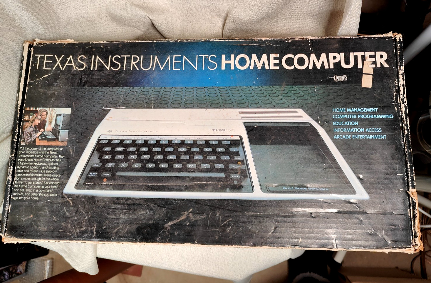 Texas Instruments Home Computer TI99/4A - Console and Box --Untested