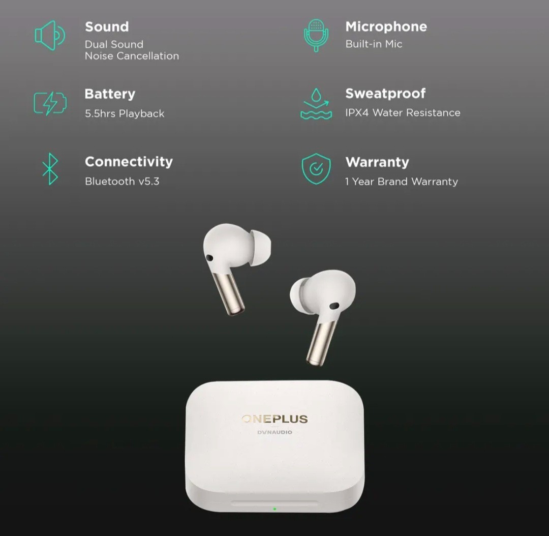 OnePlus buds Pro 2r True Earbuds Bluetooth Noise Cancelling for iPhone Wireless