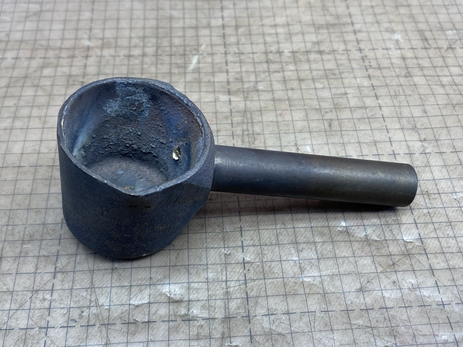 VTG Bronze Brass Smelting 1-3/4" Small Crucible Ladles Gunsmith Blacksmith Tool