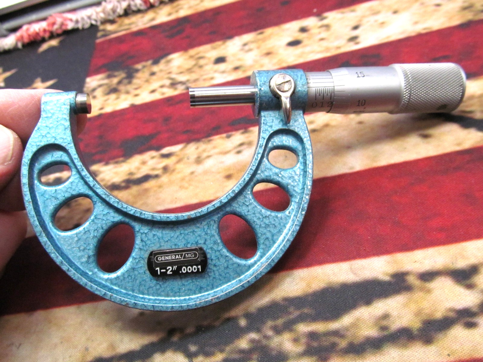 General MG 1-2" Outside Micrometer - .0001" Graduated - Made in Japan