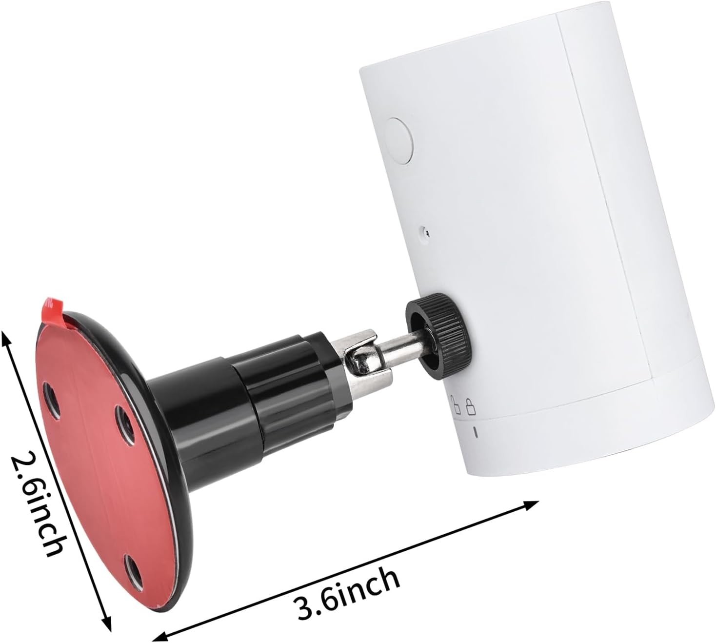 2-Pack Adjustable Wall Mount for Ring Stick Up Cam - Easy Screwless Installation