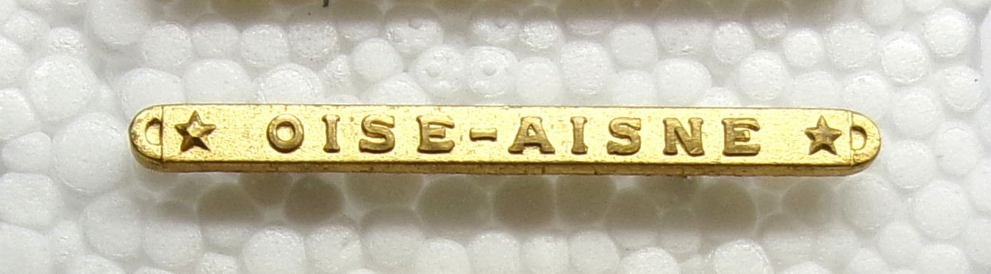 OISE-AISNE BAR WWI Victory Medal DEVICE