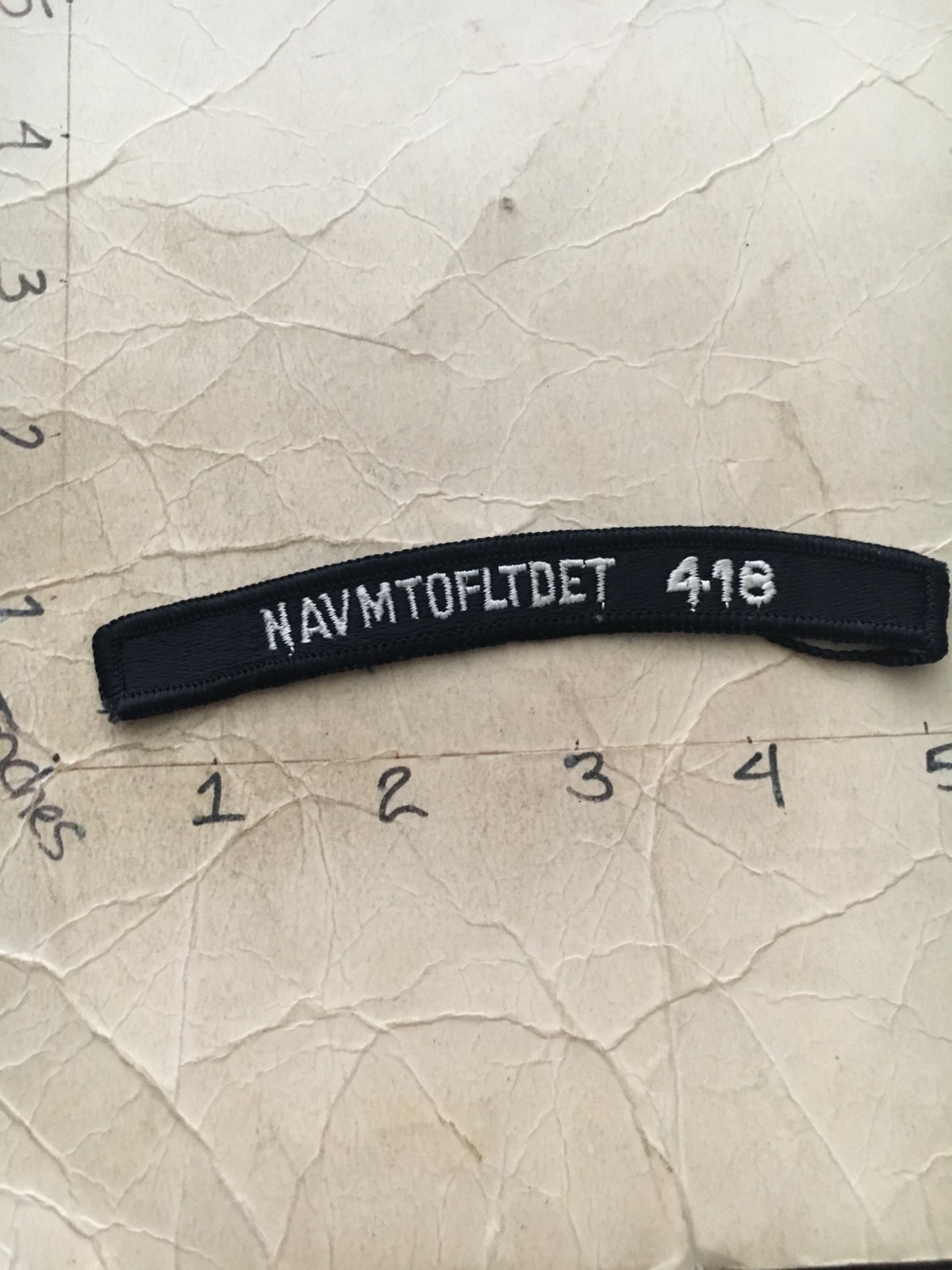 US NAVY SHOULDER STRIP TAB rocker Patch  Navmtofltdet 418