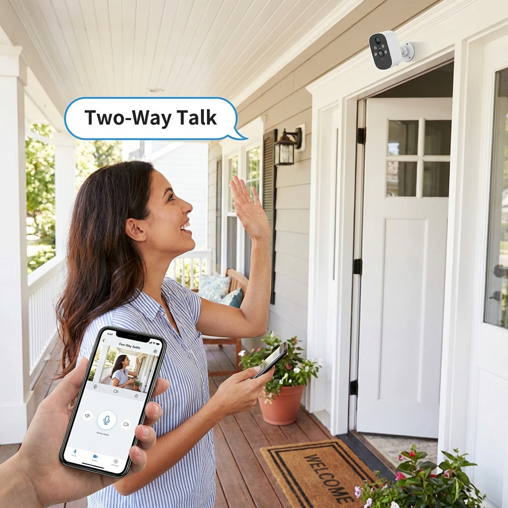 3Pcs Solar Camera Wireless Battery Powered Security Camera System Outdoor WiFi
