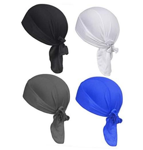 Do Rags for Men - Doo Rags, Skull Caps, Durags One Size Black/Blue/White/Gray