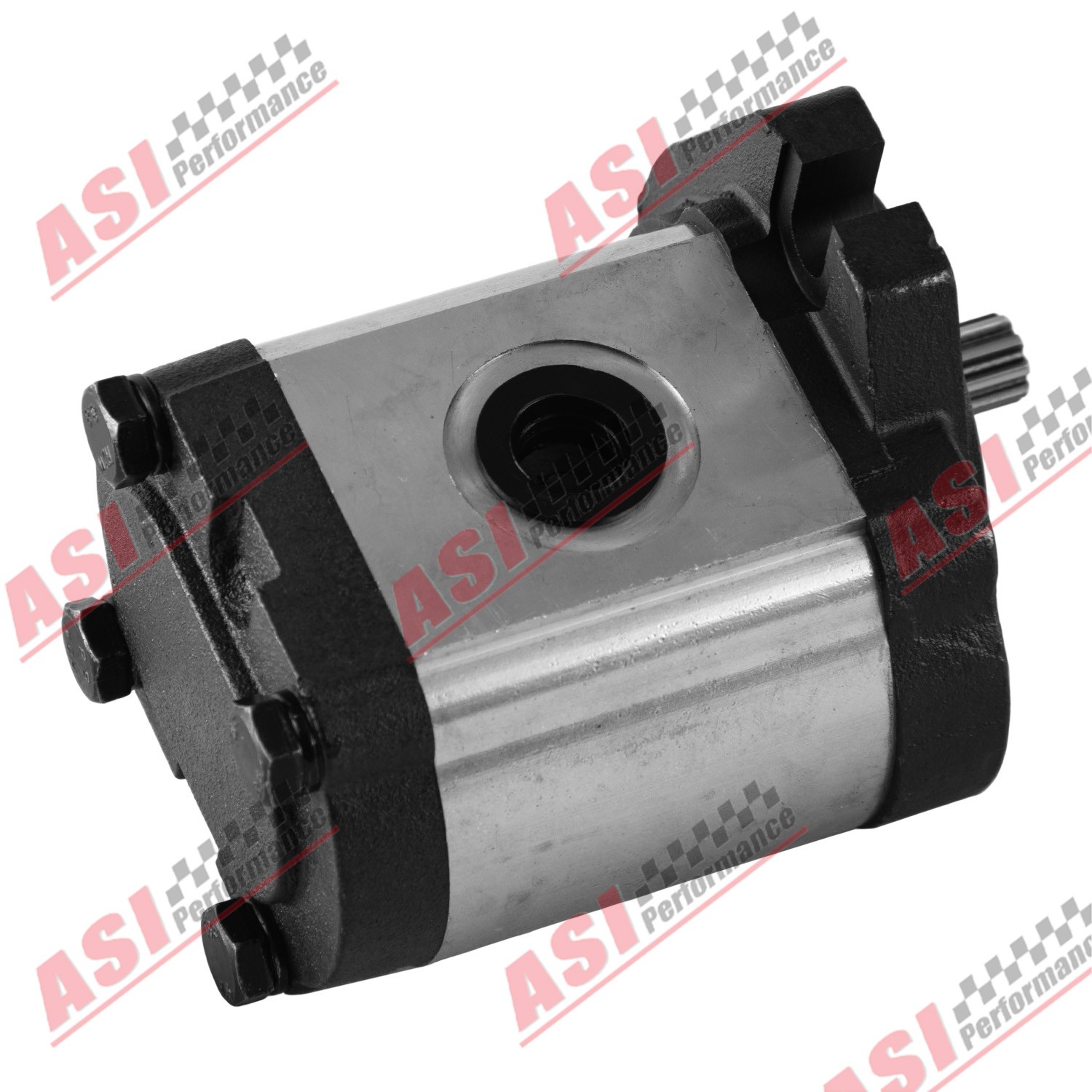 CAST IRON HYDRAULIC GEAR PUMP 3-15 GPM 9 TOOTH SPLINE SHAFT SAE A-2 BOLTS. NEW