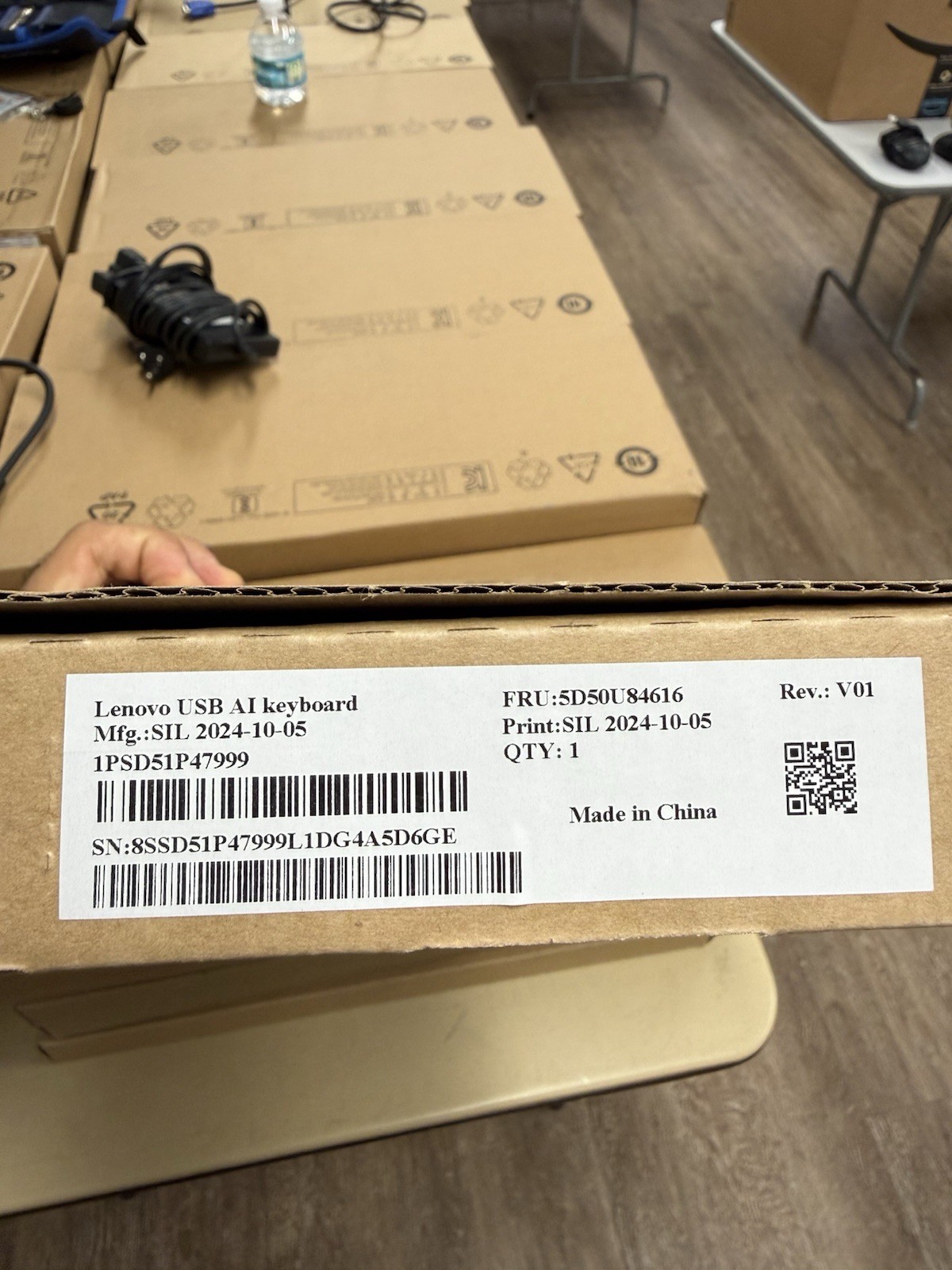 Lenovo USB AI Keyboard FRU 5D50U84616 Wired USB Keyboard Genuine OEM New