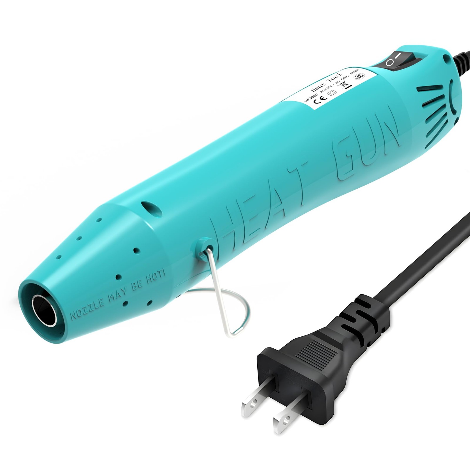 Heat Gun, Mini Heat Gun for Shrink Tubing, for DIY Crafts, 300W Heat Air Gun ...