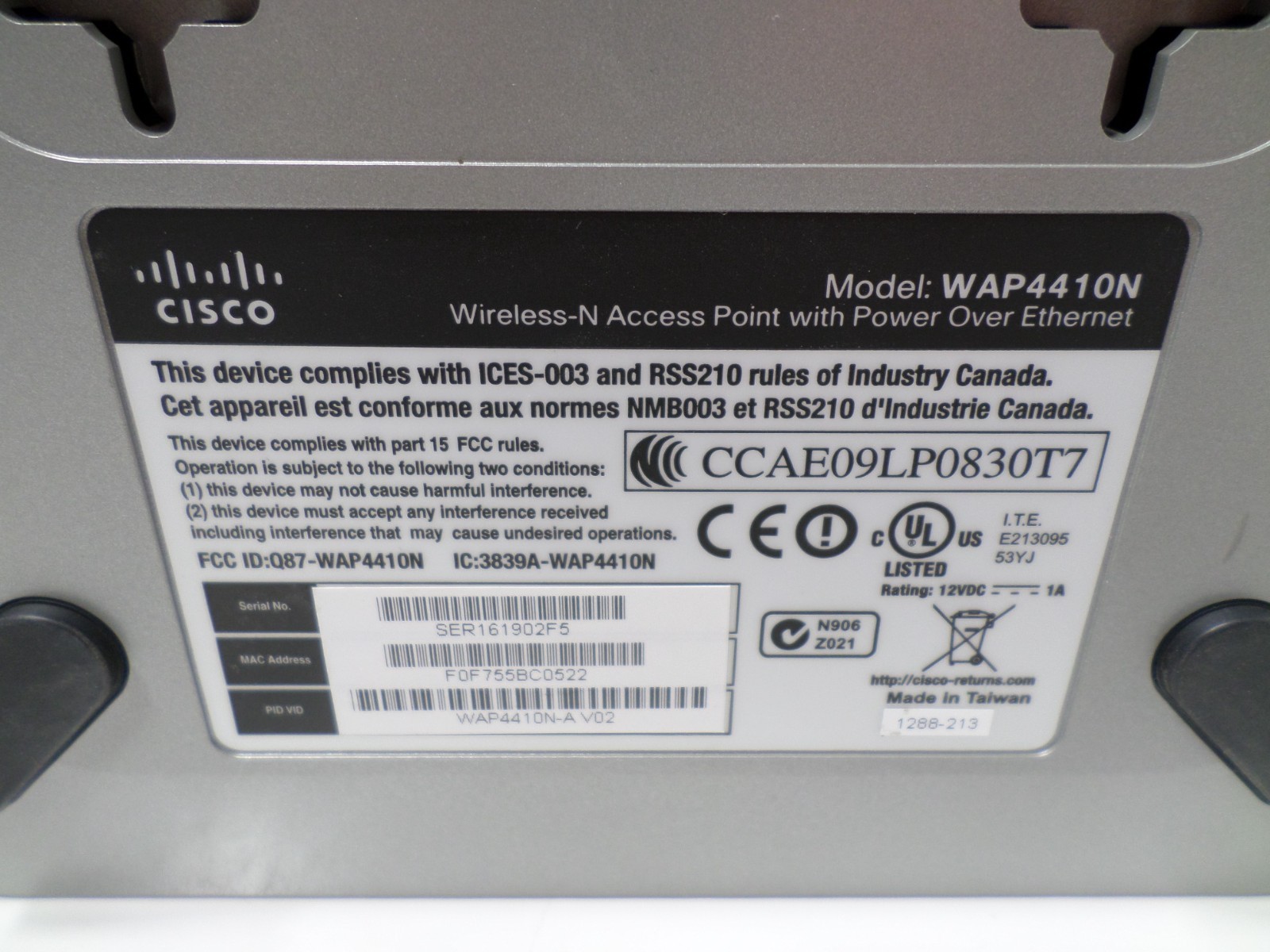 CISCO WAP4410N Wireless-N Access Point