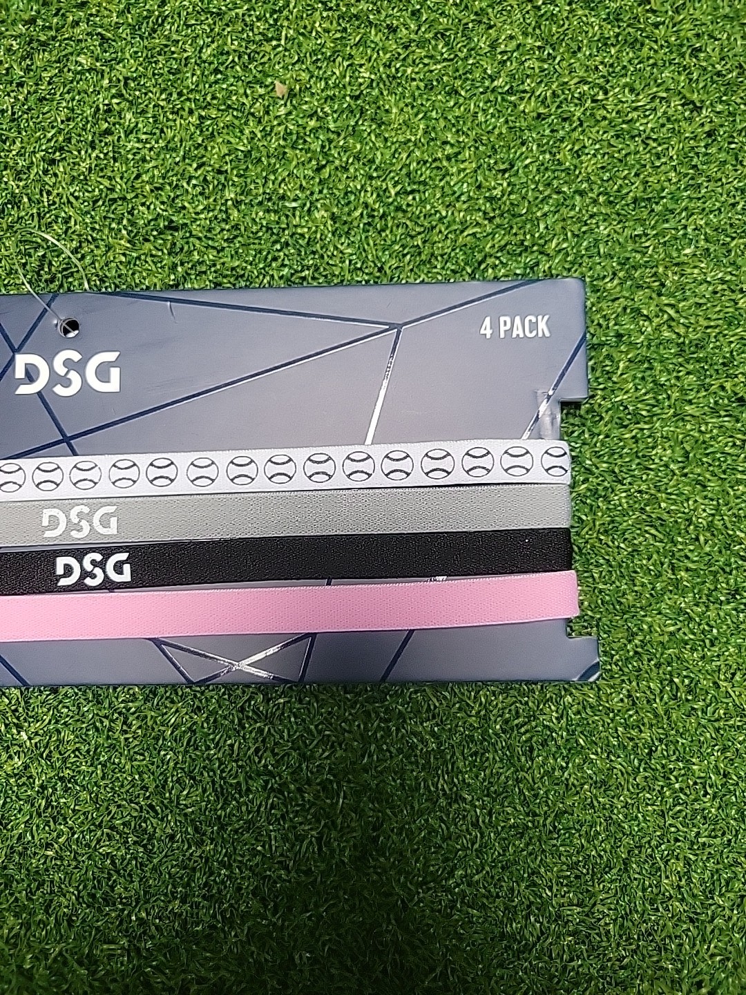 DSG Stikeout Elastic Softball Headbands 4 Pack - Multi Color