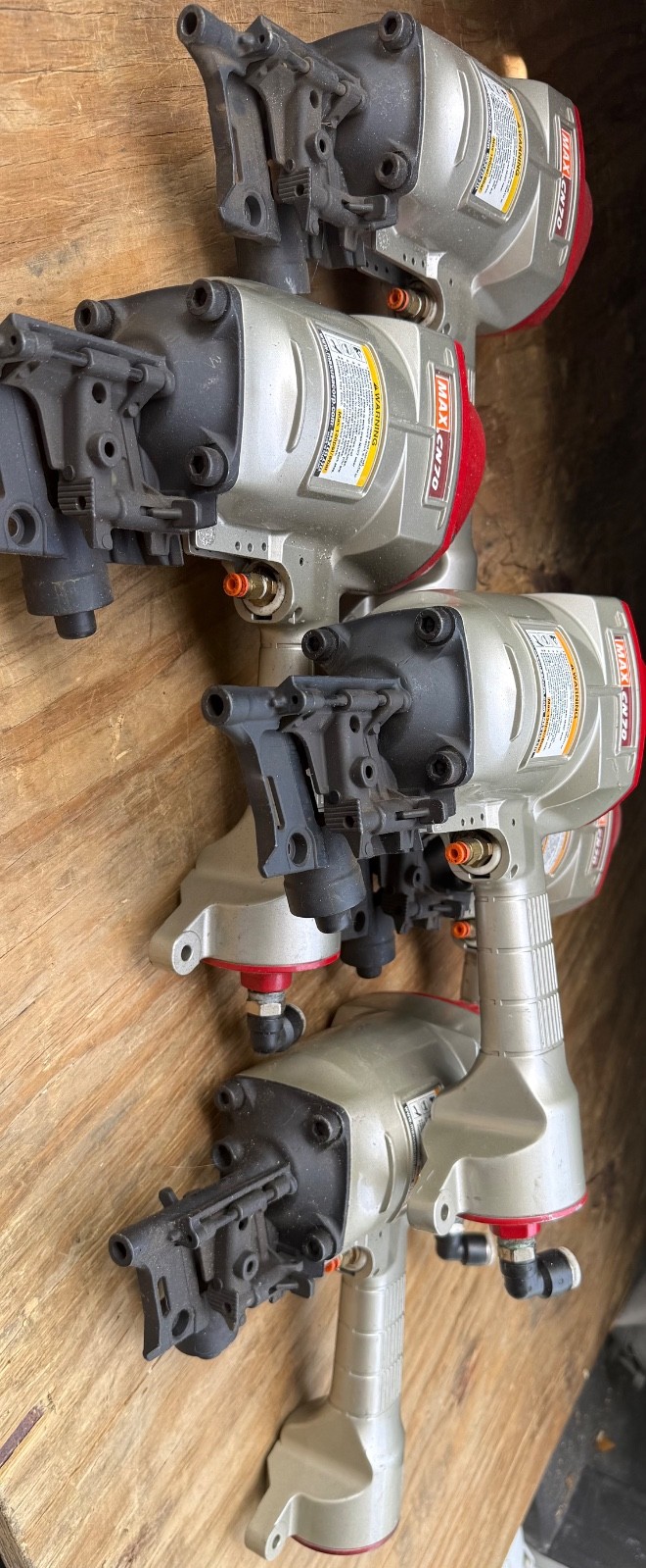 MAX - CN70PAL Machine Mount Coil Nailers - 5 Tools In Total