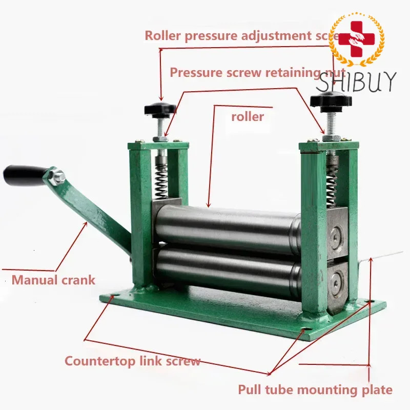 Mini Hand Operated Leather Stripper Sub-layer Spreading Processing Device