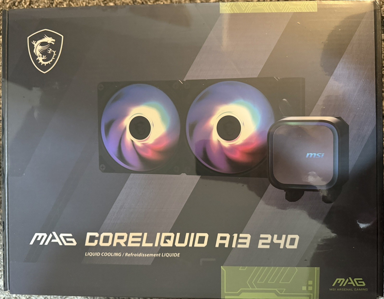 MSI MAG Coreliquid A13 240 Black ARGB - New In Box and Sealed     Free shipping!