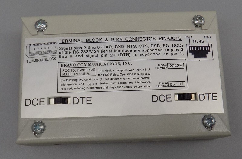 Universal Serial Line Extender Bravo Communications Inc 2042E Not Tested AS IS
