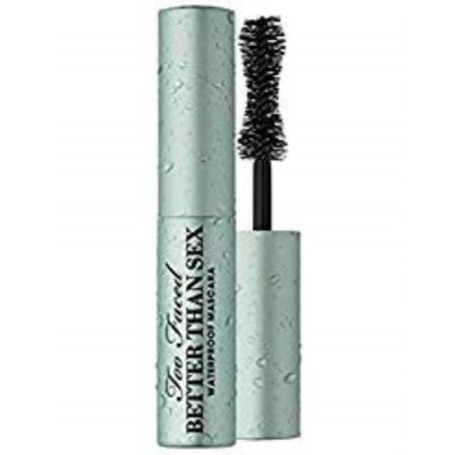 Too Faced Better Than Sex Waterproof Mascara Black .13oz/3.9g Travel Size NEW