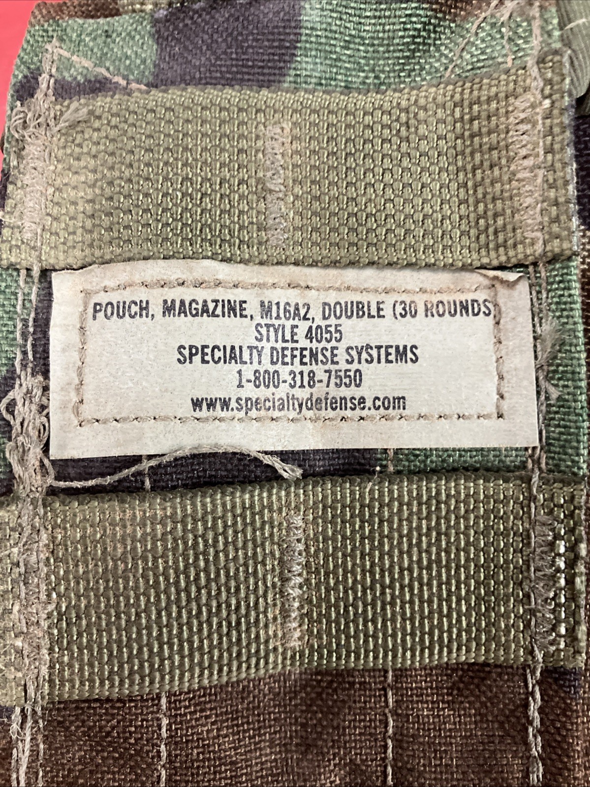 USGI Woodland MOLLE Double Mag Pouch SDS