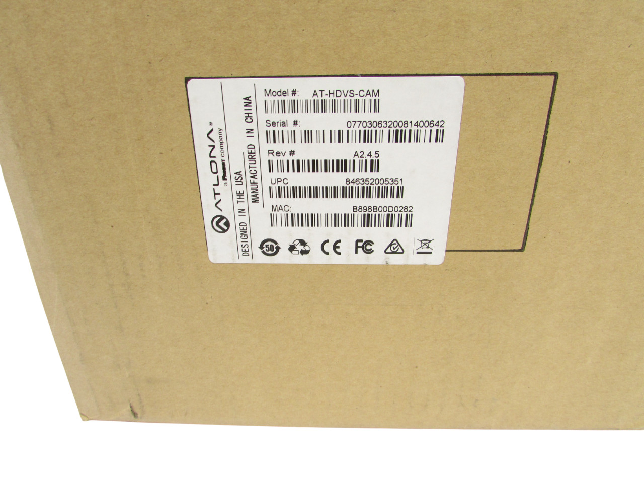 New Open Box Atlona AT-HDVS-CAM Conferencing Camera USB System