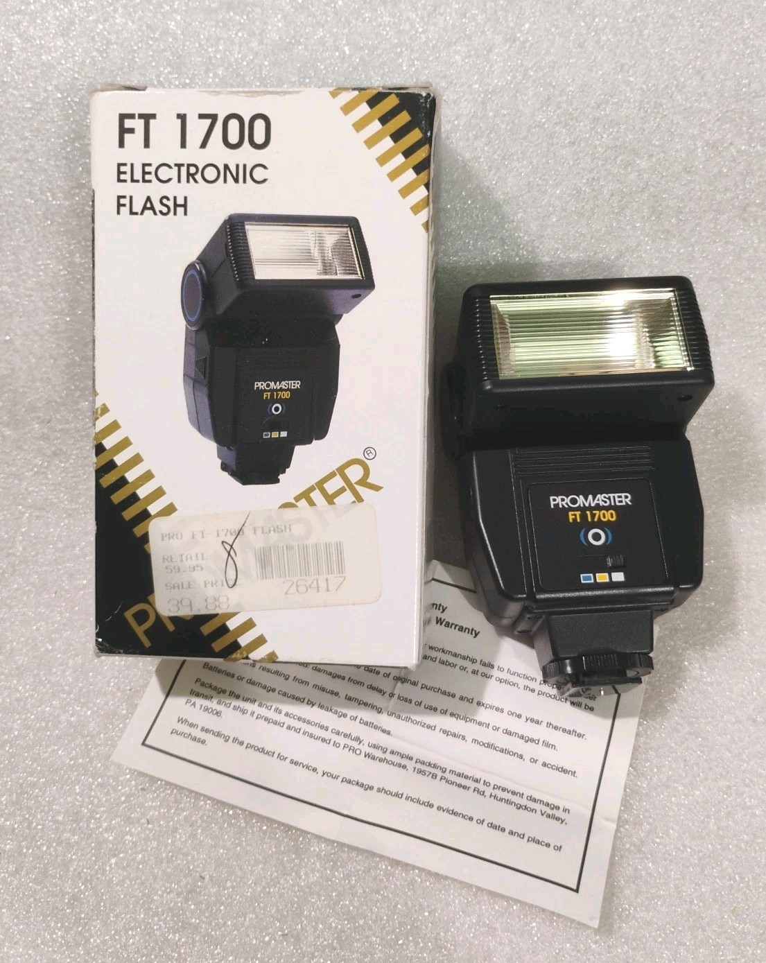 PROMASTER 1700 Camera Flash Auto Check - TESTED WORKING
