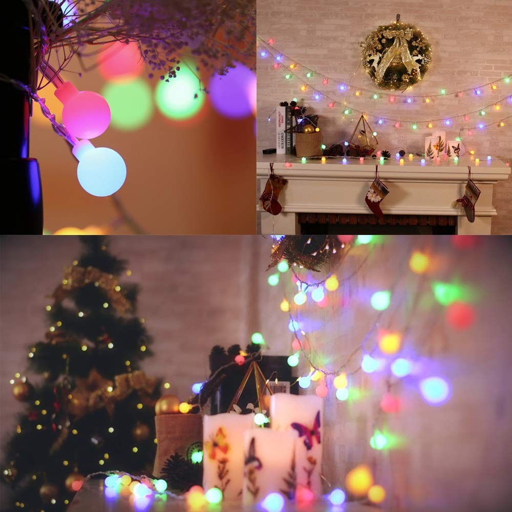 Easter String Lights, 100 LED 33ft Easter Pastel Lights 8 Lighting Modes with...