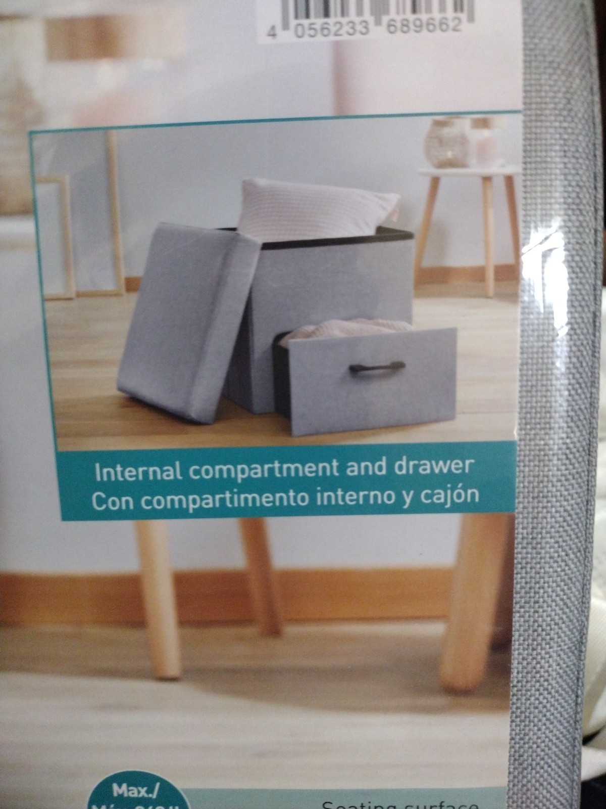 Livarno Living Storage Ottoman With Drawer