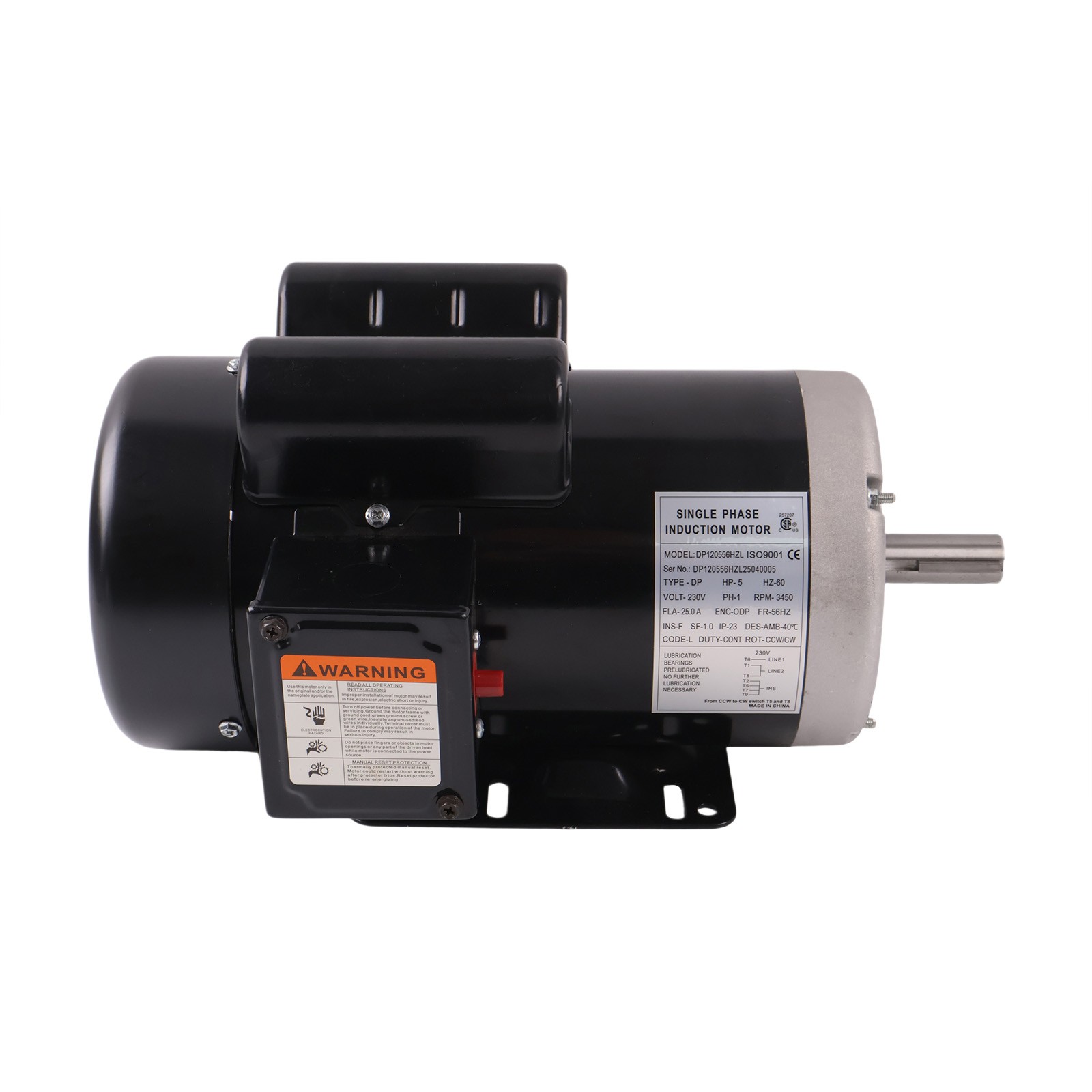Electric Motor 120554.00 P145K34DB1D for Air Compressor 3450RPM 145T 230V 5HP