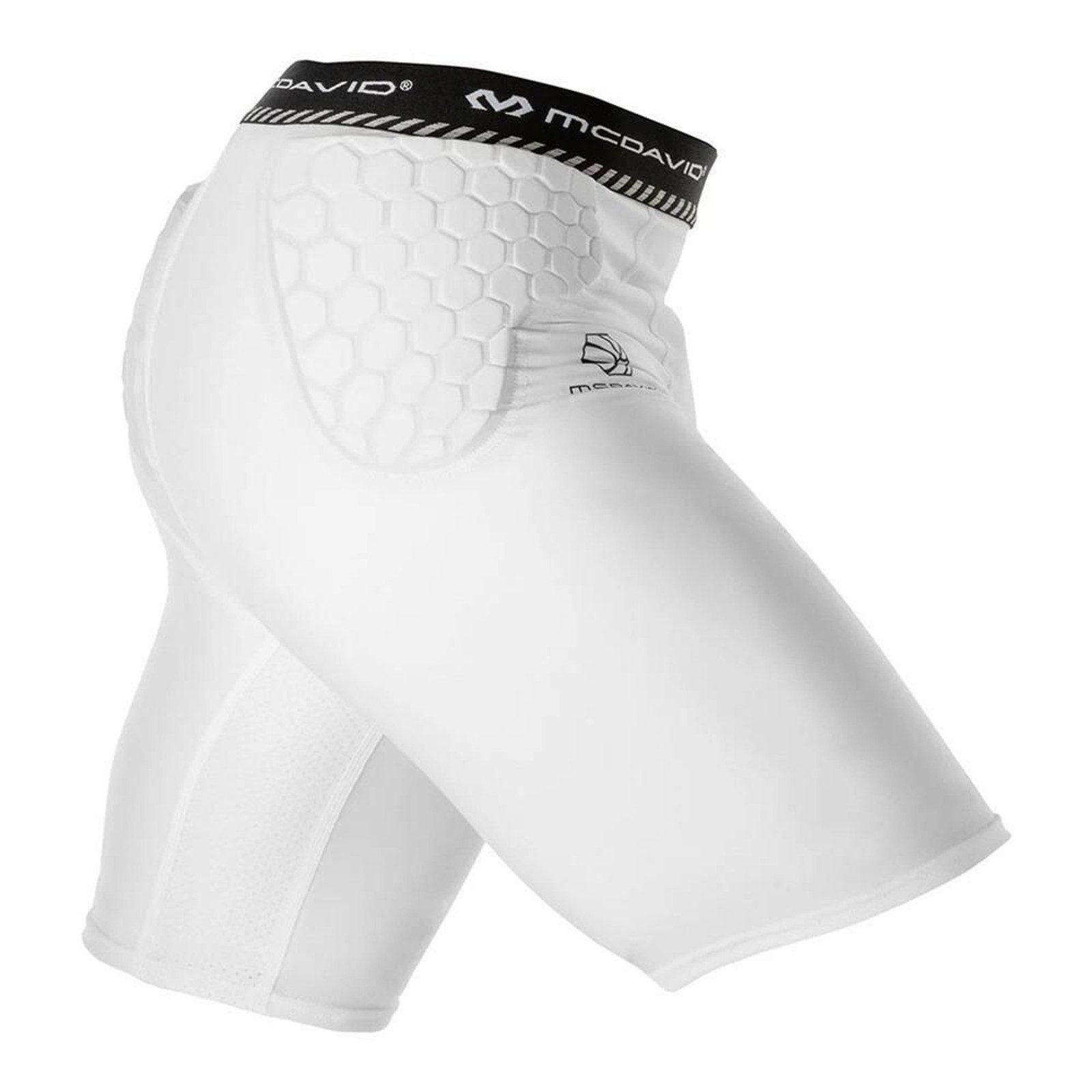 McDavid 21360 MEN'S SIZE 2XL Basketball Hex Compression Short w/ Hip & Tail Pads