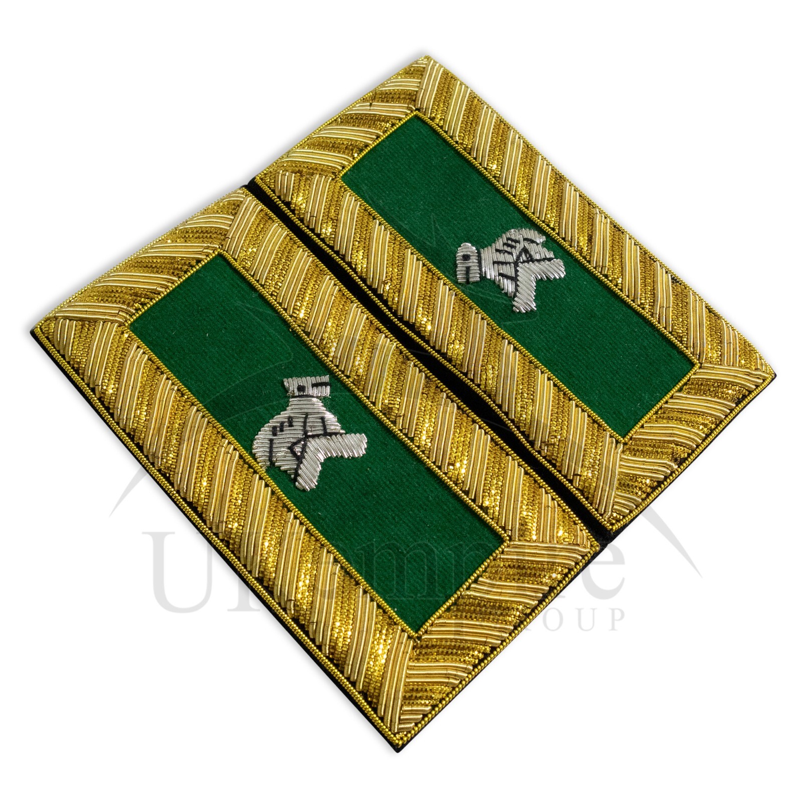 Masonic Knight Templar Generalissimo Shoulder Boards – Hand EMB Large