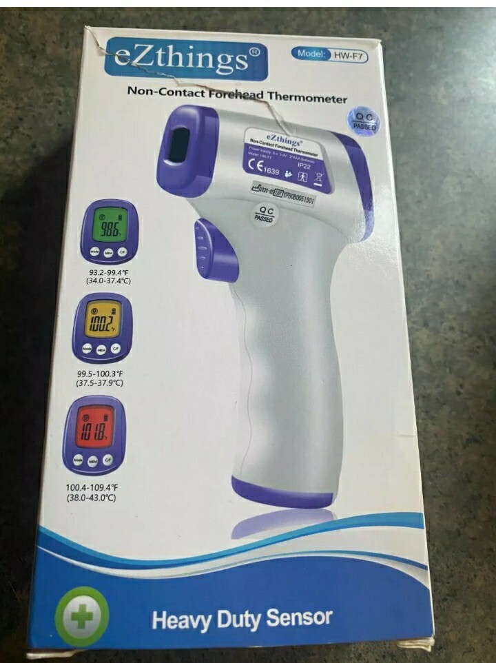 NEW Non Contact Forehead Thermometer.    EZthings