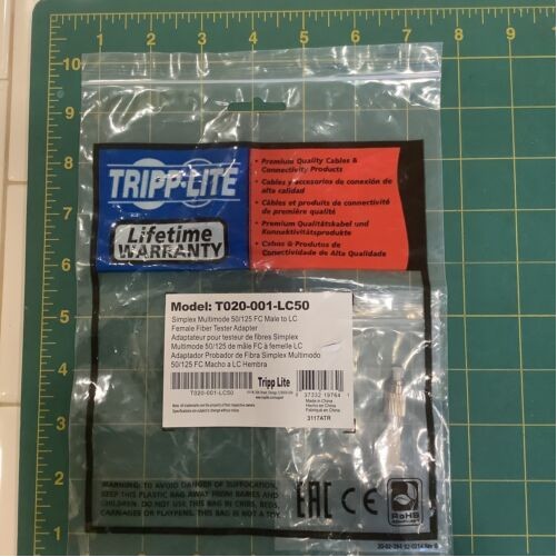 Eaton T020-001-LC10G OPTICAL FIBER CABLE TESTER M/F FC TO LC 50/125 OM3 10GB ADA